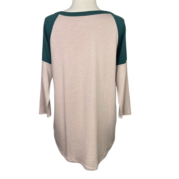 Stitch Fix l Pink Clover Raglan Knit Top, Medium - Picture 3 of 8